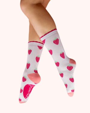 POWDER ANKLE SOCKS SUCCULENT STRAWBERRIES