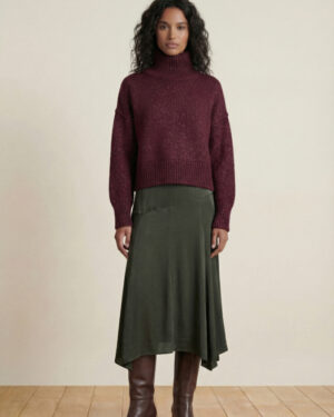 LA FEE MARABOUTEE GAIETE SKIRT DARK KHAKI
