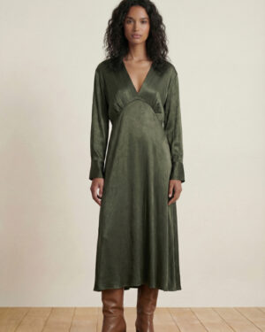 LA FEE MARABOUTEE GOSTER DRESS KHAKI