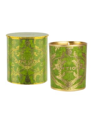 ORTIGIA DECORATED CANDLE LIME DI SICILIA