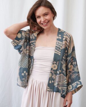 ONE HUNDRED STARS KIMONO ROSA BLUE
