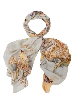 ONE HUNDRED STARS SCARF PHOENIX GREY