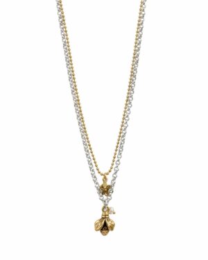 HULTQUIST NECKLACE 5964 GOLD/SILVER
