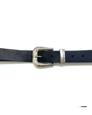 DEPECHE JEANS BELT BLACK AND SILVER