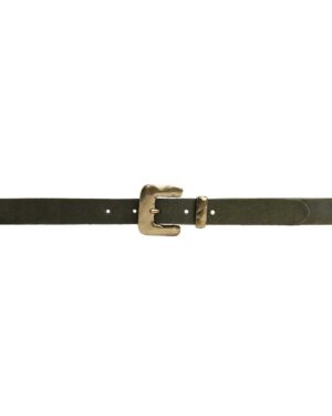 DEPECHE SUEDE BELT ARMY GREEN