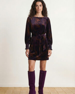 LA FEE MARABOUTEE ETNA DRESS VIOLA/TANDORI