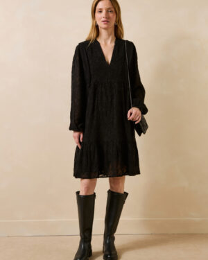 LA FEE MARABOUTEE GOA DRESS BLACK
