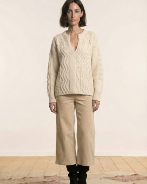 LA FEE MARABOUTEE GWENDY TROUSERS VANILLA ICE