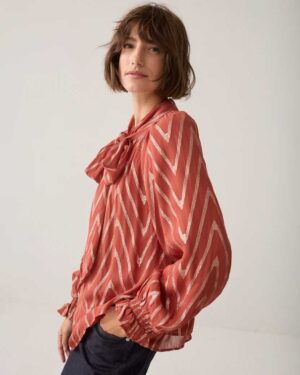 SUMMUM WOMAN GEORGETTE A-LINE TOP GOJI BERRY