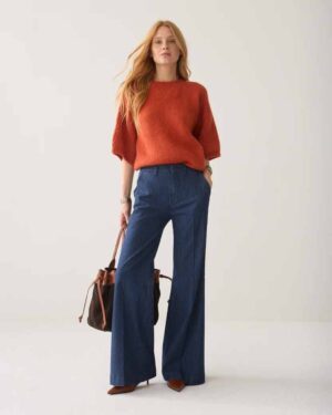 SUMMUM WOMAN JUMPER ITALIAN MOHAIR BLEND GOJI BERRY