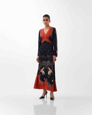 NOIB AURA MAXI DRESS NOCTURNAL JUNGLE