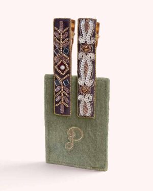 POWDER BARRETTETREE AND SWIRLS - SET OF 2