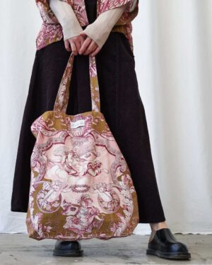 ONE HUNDRED STARS CANVAS BAG ANGELS OLIVE