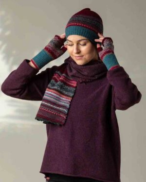 ERIBE ALLOA MERINO OPEN MITT VELVET