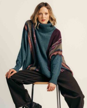 ERIBE MONTROSE COWL SWEATER HUNTER