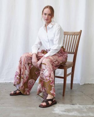 ONE HUNDRED STARS PALAZZO PANTS ANGELS OLIVE