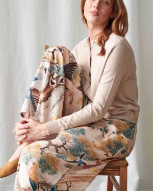ONE HUNDRED STARS PALAZZO PANT HUMMINGBIRD NUDE