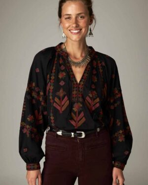 MAISON HOTEL ROBIN BLOUSE CHARCOAL