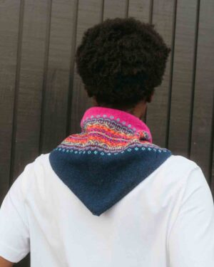 ERIBE MERINO NECKERCHIEF SALSA TANGO