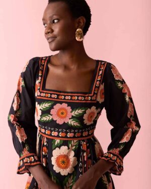 COOSY SALVIA DRESS MULTI