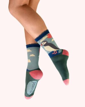 POWDER ANKLE SOCKS PUFFIN