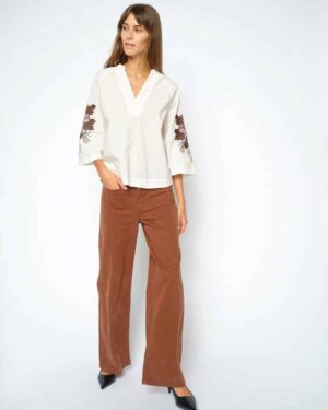 MOS MOSH SOEY MARBIDO PANT DOWNTOWN BROWN