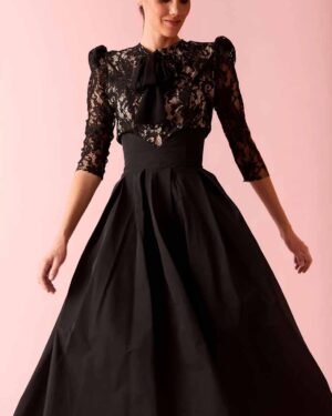 COOSY VECHER EVENING SKIRT BLACK