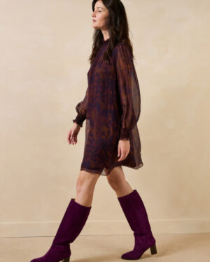HUMILITY GRAZIEL DRESS VIOLET/TANDORI