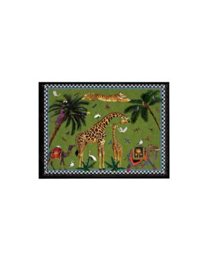 ORTIGIA HANDMADE TRAY FLYING TIGER GREEN