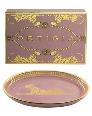 ORTIGIA OVAL DISH SPOTTY PINK