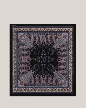 SUMMUM WOMAN SMALL SATIN SCARF PURPLE