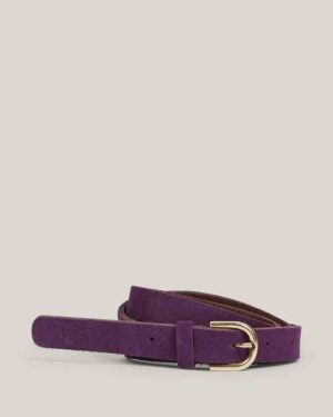 SUMMUM WOMAN SMALL SUEDE BELT PURPLE
