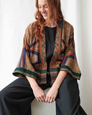 ONE HUNDRED STARS KIMONO FLEUR DE LYS SAND