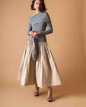 COOSY LIRIAN DRESS GREY