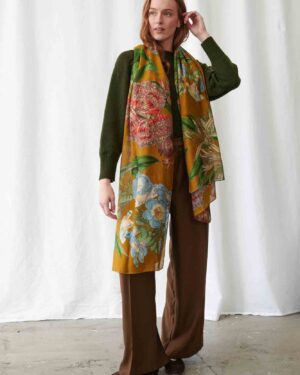 ONE HUNDRED STARS SCARF RHODOLEIA GOLD