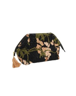 ONE HUNDRED STARS VELVET POUCH WISTERIA BLACK