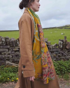 ONE HUNDRED STARS WOOL SCARF RHODOLEIA GOLD